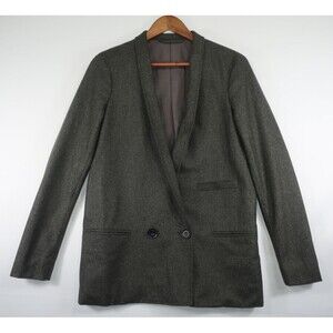 Lemaire Wool Double Breasted Blazer Jacket Super 100's Size 38 M Closet Staple
